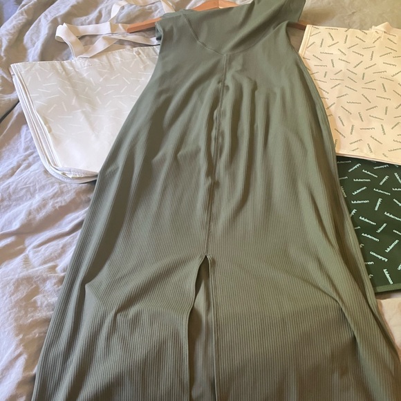 NWOT Lululemon All Aligned Midi Dress, Sz 6, Army Green - Picture 7 of 8